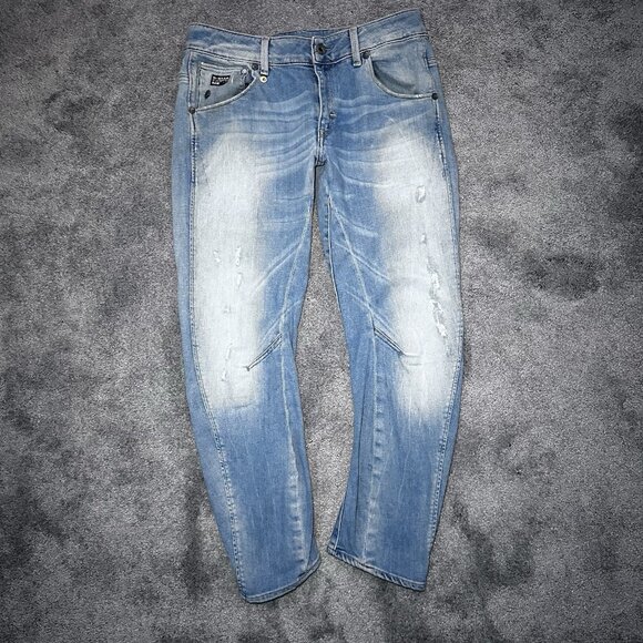 G-STAR Jeans Womens 30 (33x27) Blue Denim Arc 3D Kate Tapered - Picture 1 of 15